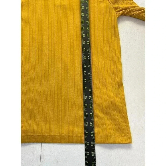 J Crew Turtleneck Long Sleeve Top Womens Size S Yellow Blouse NWT - Picture 9 of 9